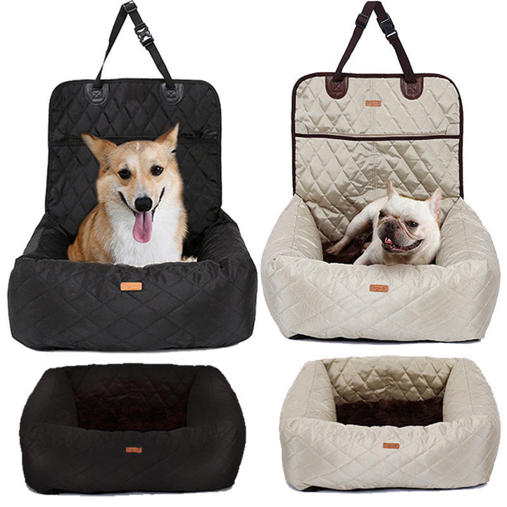 2-in-1 Folding Pet Carrier & Car Seat Bed