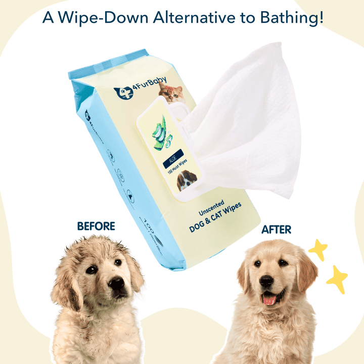 4FurBaby Plant-Based Pet Grooming Wipes – 400ct