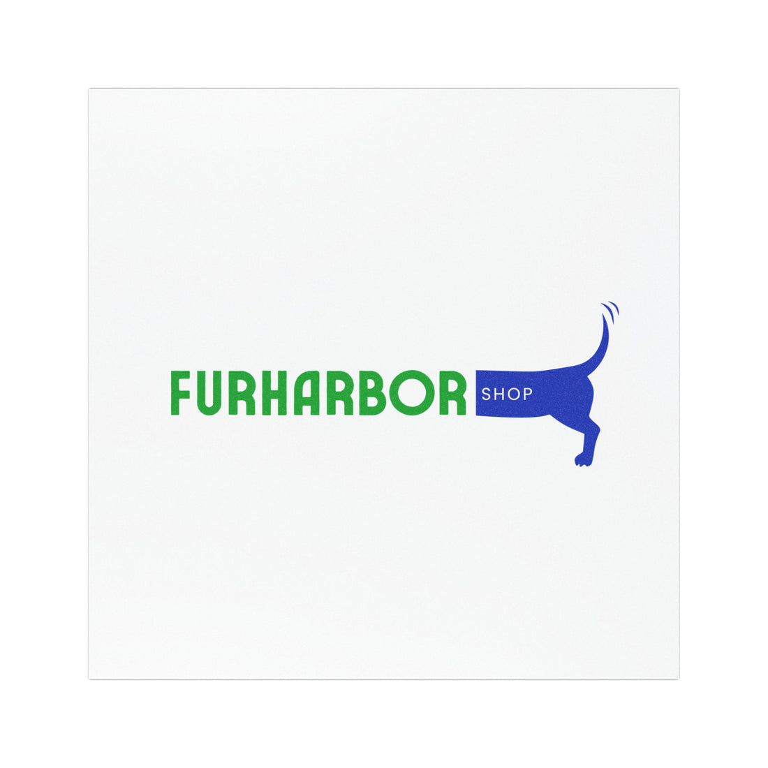 FurHarbor Shop Car Magnet — Cute Dog Tail Logo Vehicle Decal