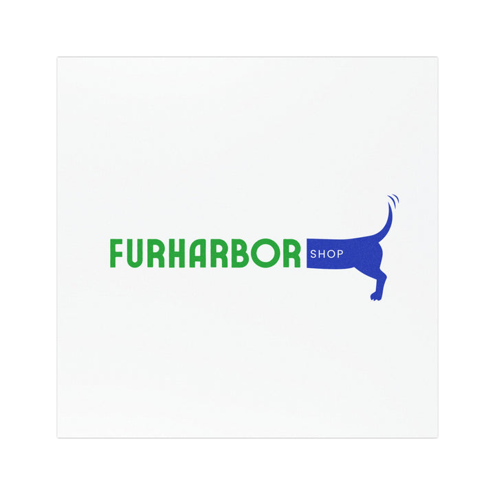 FurHarbor Shop Car Magnet — Cute Dog Tail Logo Vehicle Decal