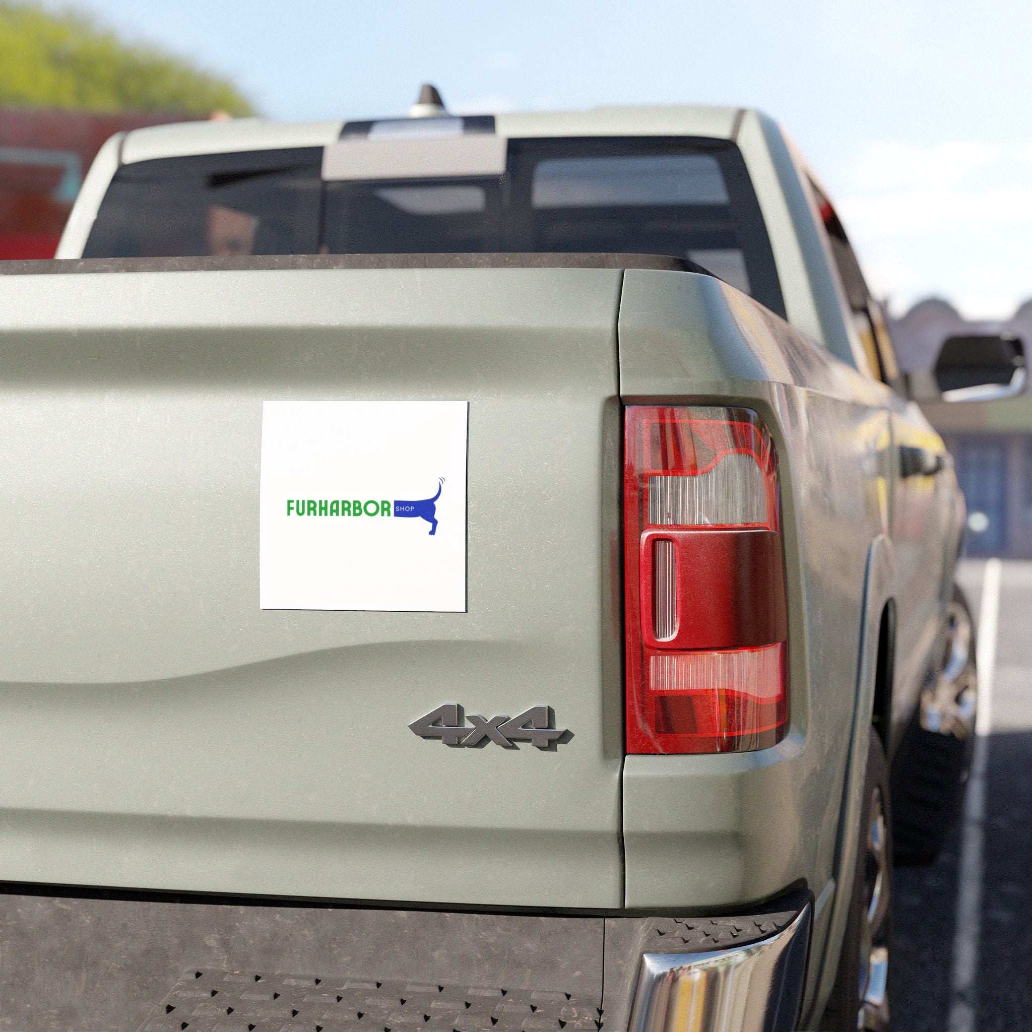 FurHarbor Shop Car Magnet — Cute Dog Tail Logo Vehicle Decal