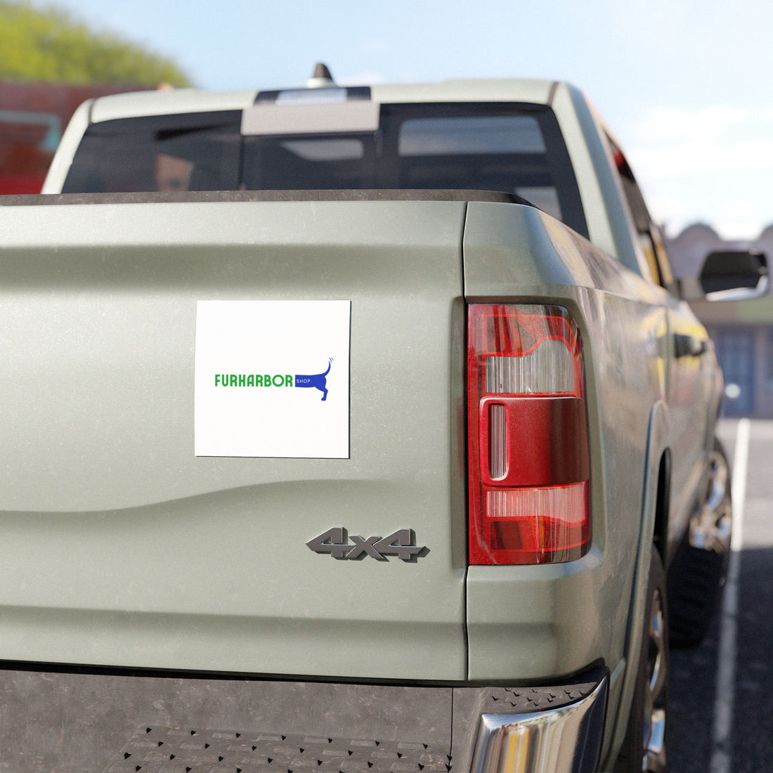 FurHarbor Shop Car Magnet — Cute Dog Tail Logo Vehicle Decal