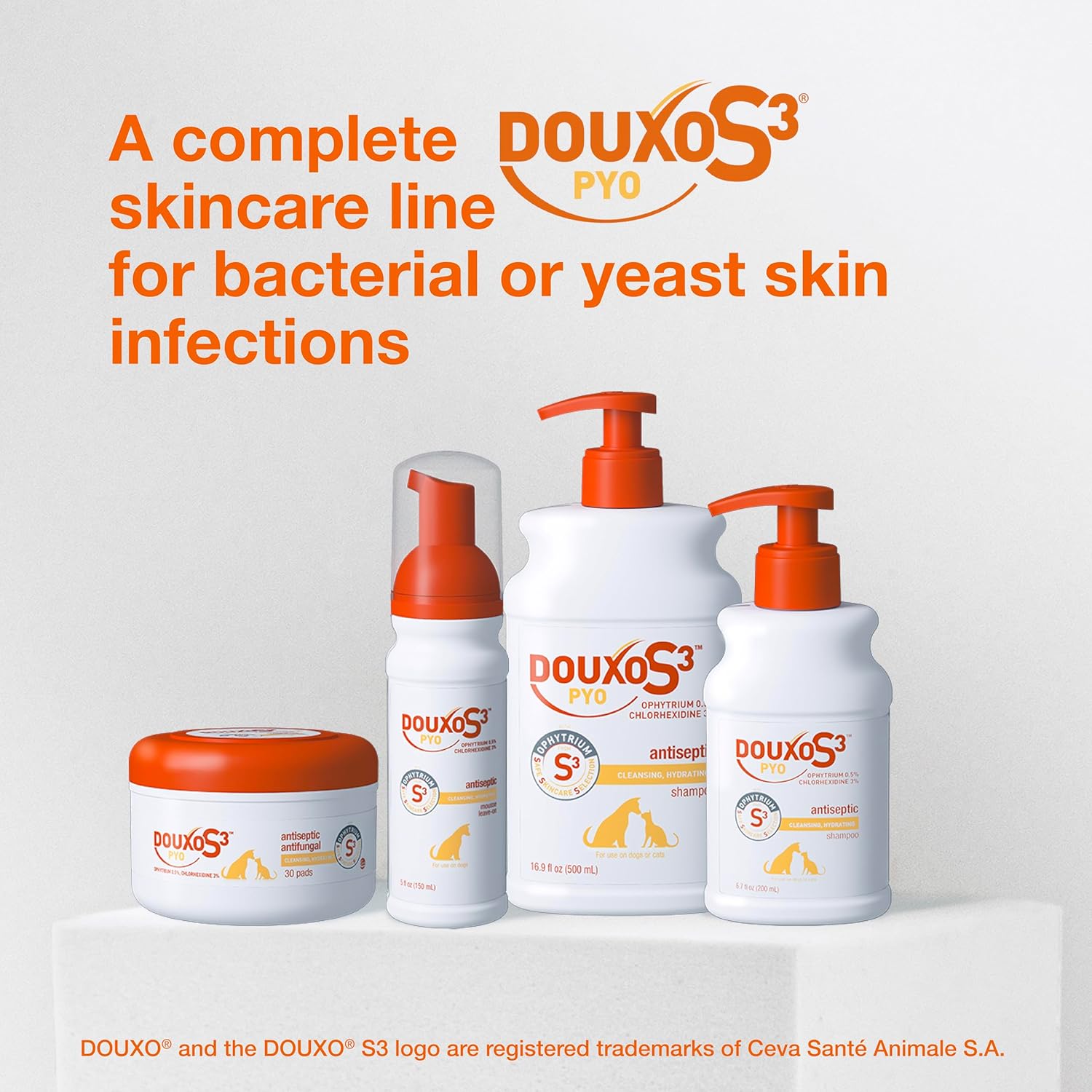 Douxo S3 PYO Shampoo 6.7 oz Dog & Cat Antiseptic Itch Relief Skin Care