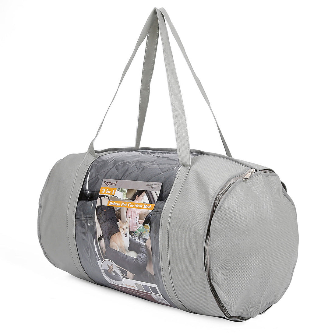 2-in-1 Folding Pet Carrier & Car Seat Bed
