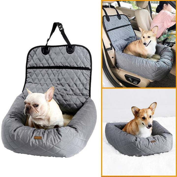 2-in-1 Folding Pet Carrier & Car Seat Bed