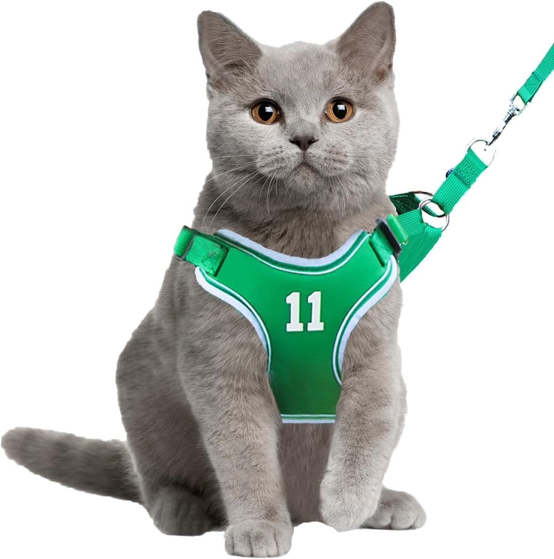 Cat Harness Leash Set Breathable Adjustable Mesh Vest