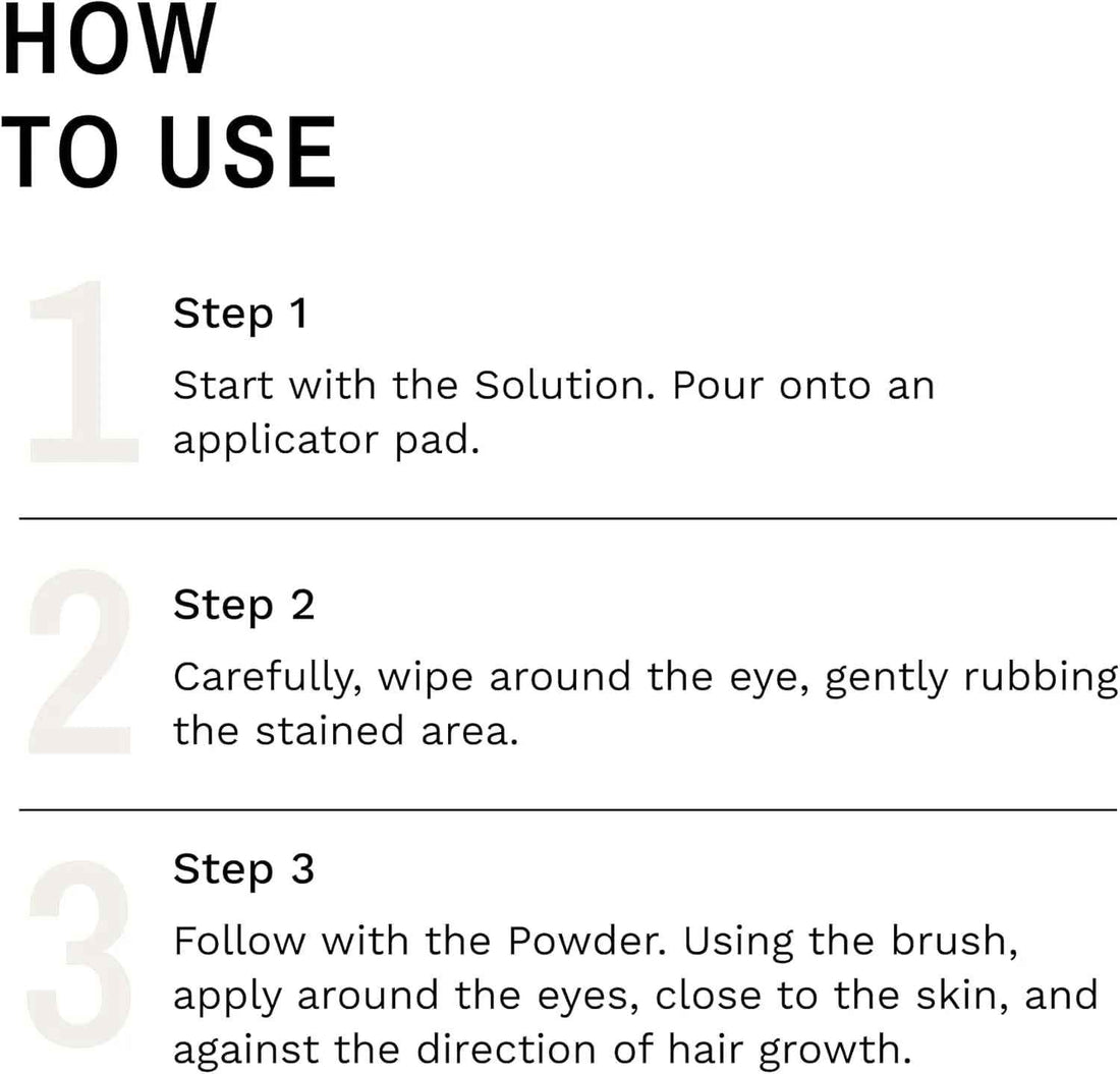 Eye Envy Dog Tear Stain Remover Kit w Brush Pads Powder 30–45 Day