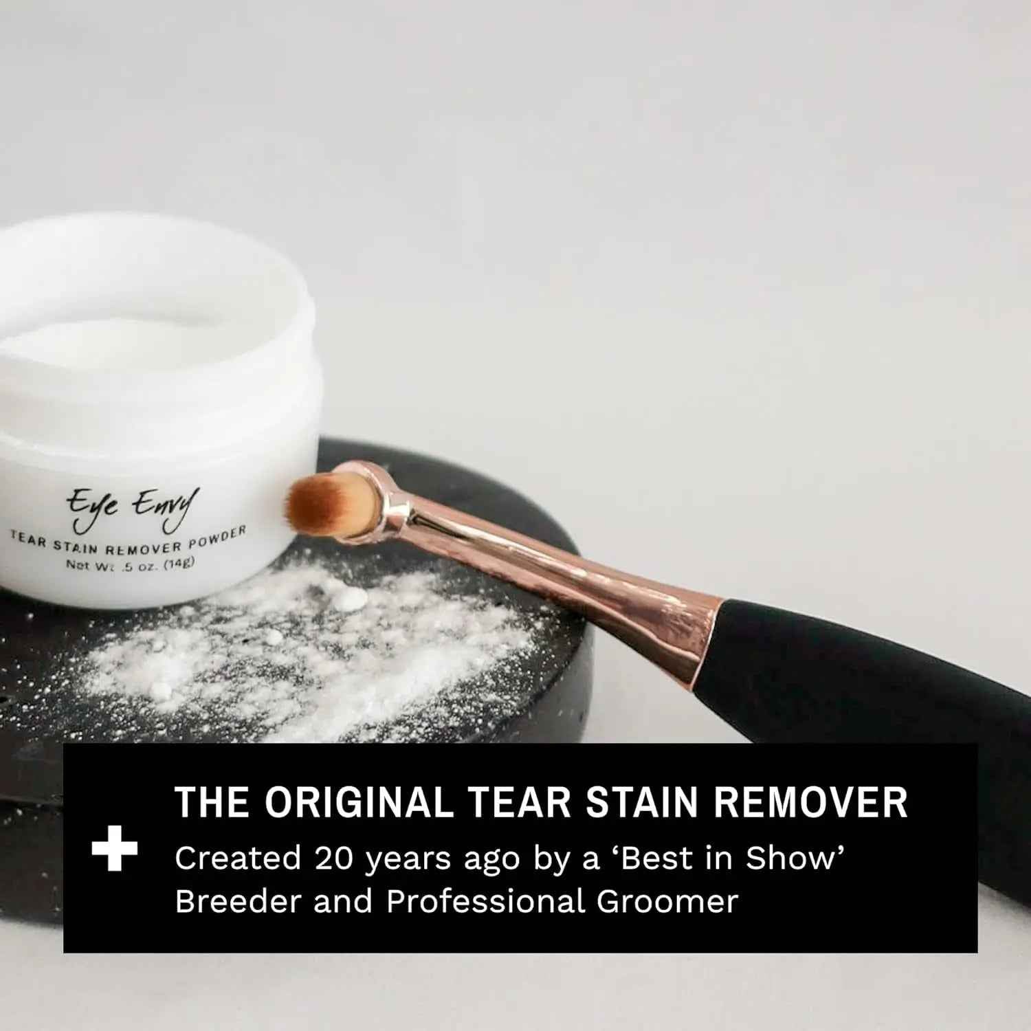 Eye Envy Dog Tear Stain Remover Kit w Brush Pads Powder 30–45 Day