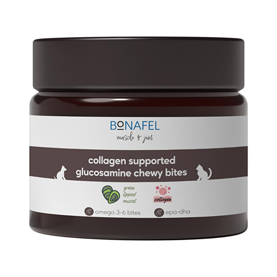 Bonafel Pet Supplement for Cats & Dogs - Glucosamine & Spirulina Chewable Tablets for Joint Health