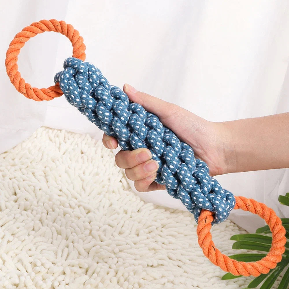 Handwoven Dog Teeth-Cleaning Chew Rope