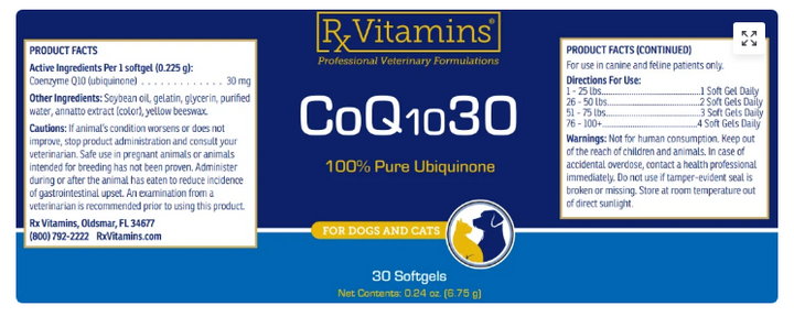 CELLULAR HEALTH /  Ubiquinol For Pets