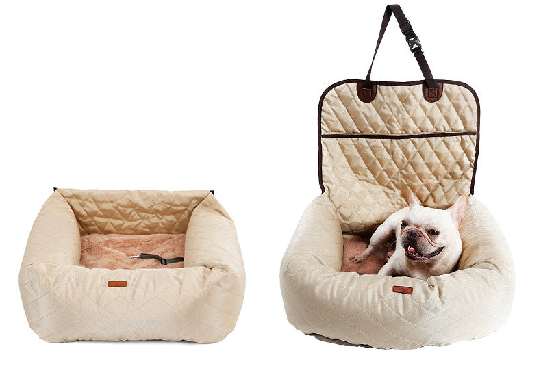 2-in-1 Folding Pet Carrier & Car Seat Bed