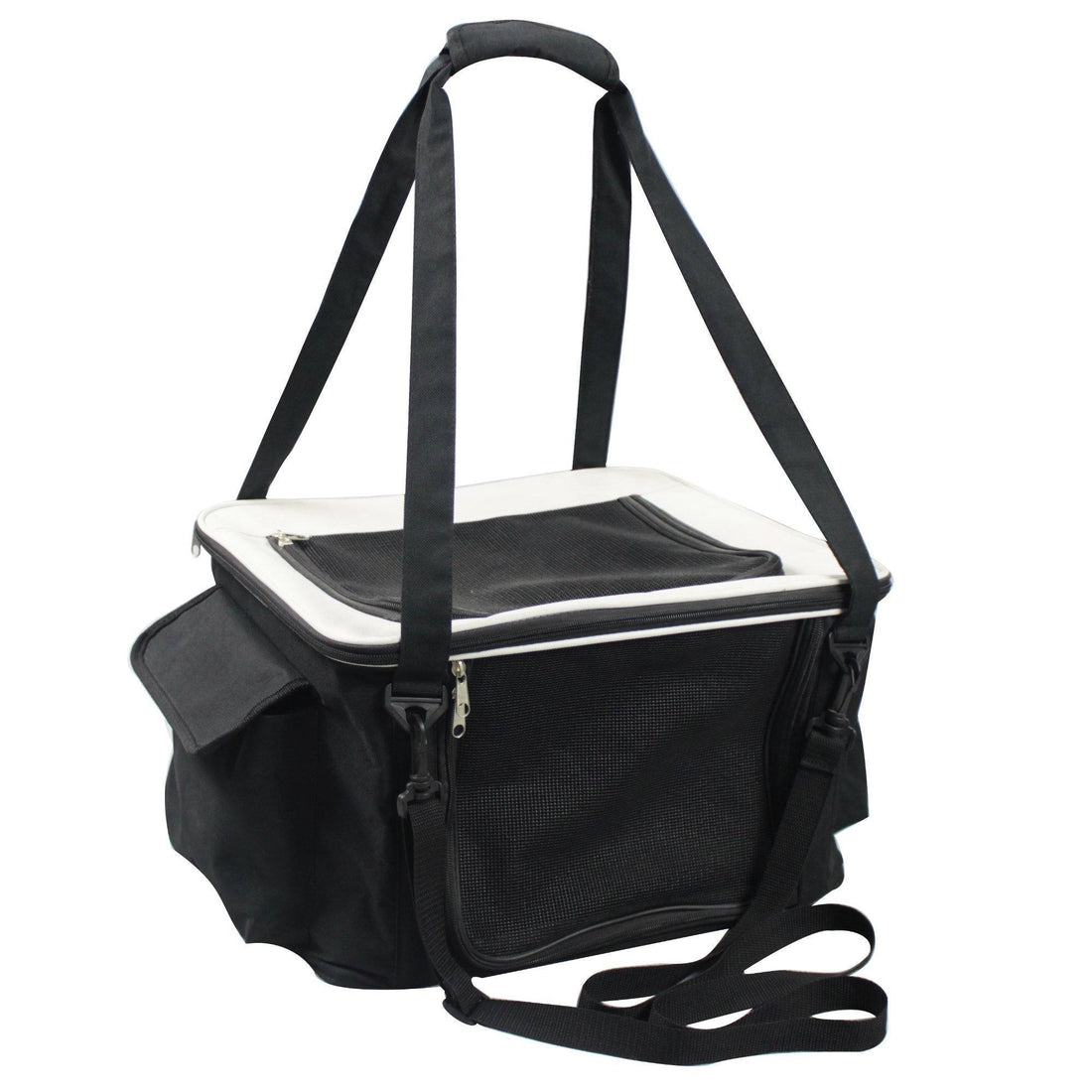 Pet Life ® Lightweight Collapsible Safety Travel Wire Folding Pet Dog Car Seat Carseat Carrier Crate