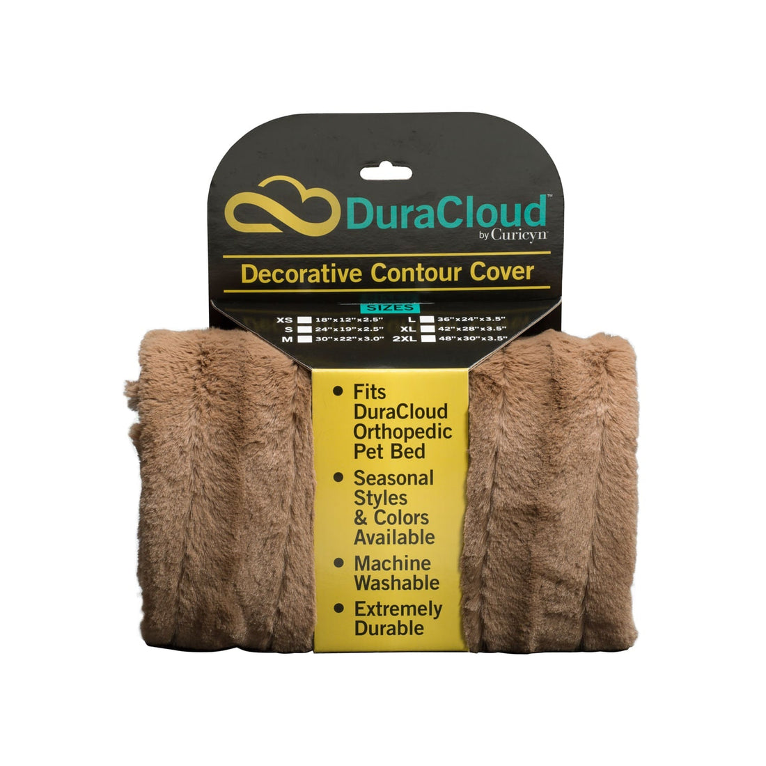 DuraCloud Orthopedic Pet Bed with Washable Cover, Joint Support Foam & Waterproof Liner