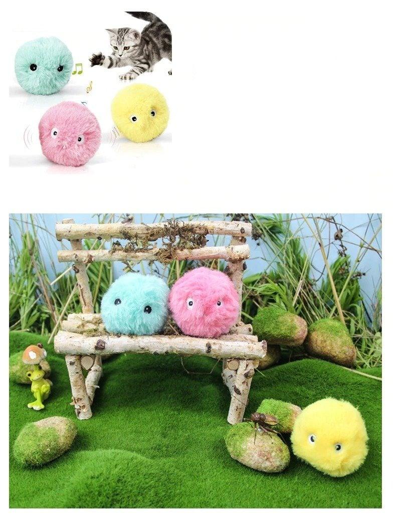 Interactive Catnip Chirping Plush Cat Toy